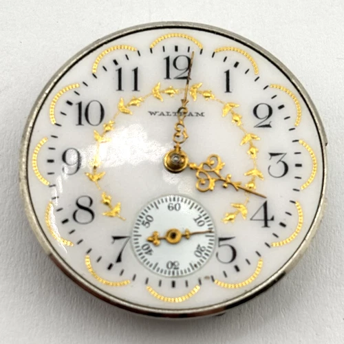 Waltham Antique Mechanical Pocket Watch 7J  0s MOVEMENT  17721986  NON-WORKING