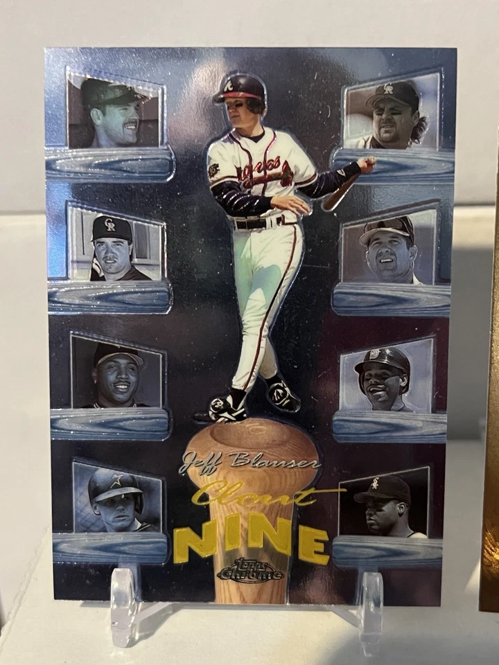 1998 Topps Chrome Clout Nine C6 & 1997 Pinnacle Artist Proof PP11- Jeff Blauser - Image 2 of 4