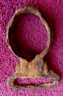 DUG CIVIL WAR MUSKET IRON BARREL BAND w/SLING LOOP (PORT HUDSON)