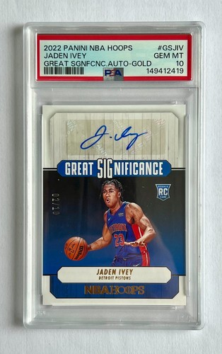 Jaden Ivey 2022 Panini Hoops Great SIGnificance Autographs card