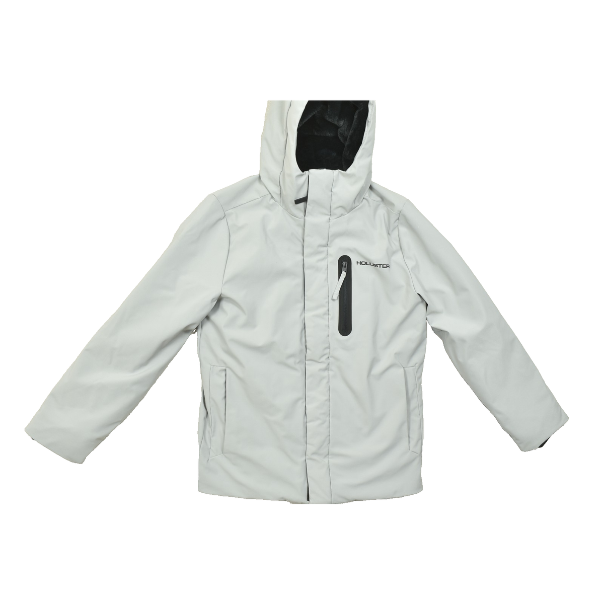 Hollister All-Weather Collection Jacket Men's XS Light Gray Hooded