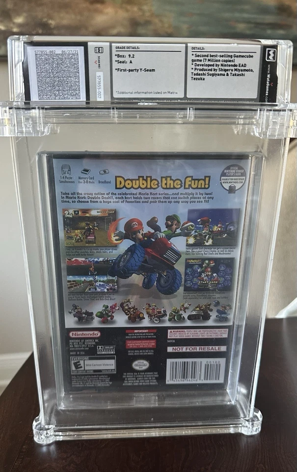 Mario Kart: Double Dash 2003 NOT FOR RESALE Brand New Sealed WATA 9.2 A - Image 2 of 3