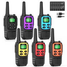 Walkie Talkies Long Range for Adults, Rechargeable Walkie Talkies 6 Pack with...