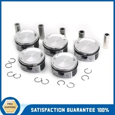 5X Pistons & Rings Set 83mm for 2.5L Volvo S40 S60 S80 C30 C70 XC90 T5 B5254T2