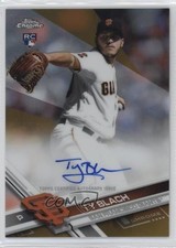 2017 Topps Chrome Rookie Auto Gold Refractor 4/50 Ty Blach #RA-TBL Auto 0re5