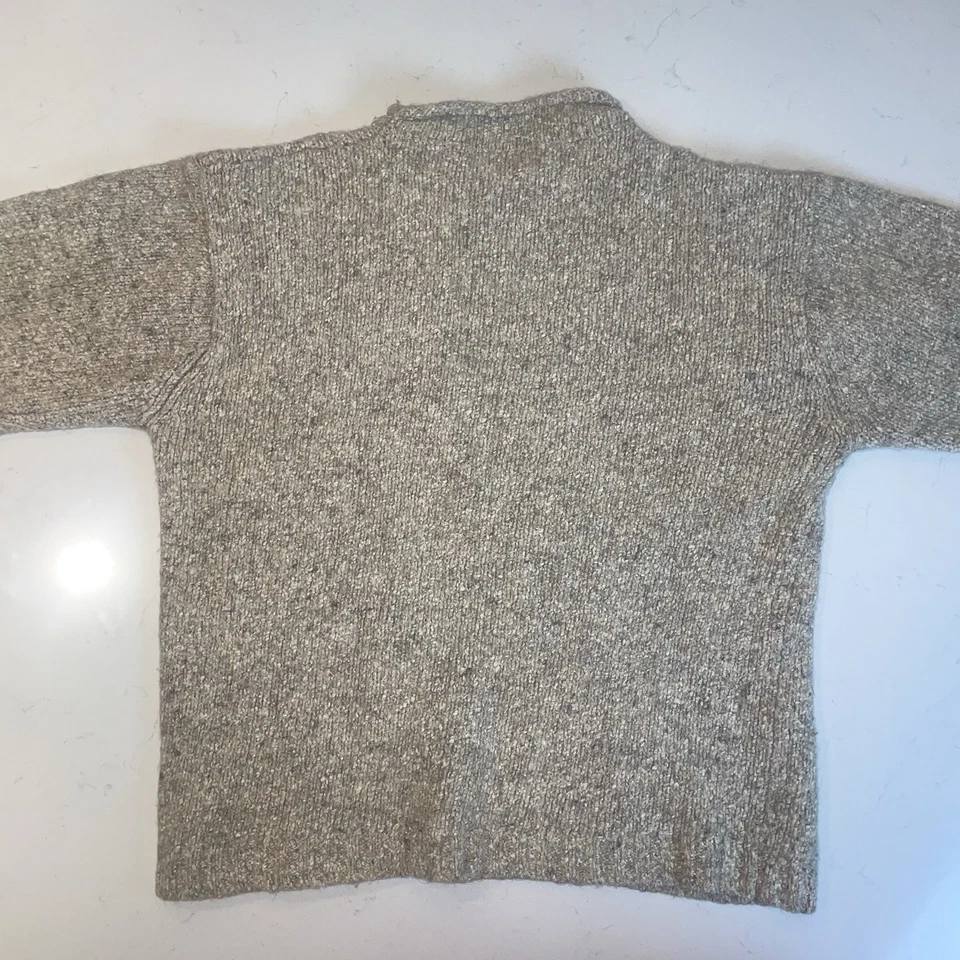 Vintage 90s Men’s Structure Roll Neck Knit Sweater Size Large Wool Silk Blend - Image 2 of 4
