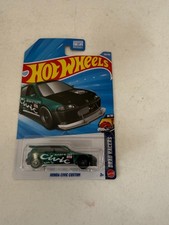 Hot Wheels Super Treasure Hunt Honda Civic Custom Drag Racers US CardCD8