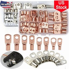 280pcs car copper lug ring terminals cable electrical wire crimp connectors kit