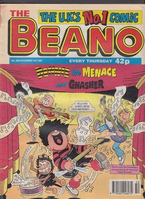 The BEANO #2839 Dennis the Menace UK comic book 12/14 1996