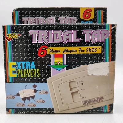 Super Nintendo Tribal Tap Fire 6 Player Snes Vintage Multiplayer Adapter