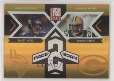 2005 Donruss Elite Face 2 Face 272/1000 Randy Moss Ahman Green #CB-9 HOF 0l2