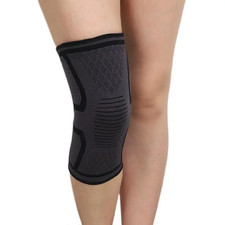 2PCS Compression Knee Sleeves Support Brace Sports Gym Running Knee Pads