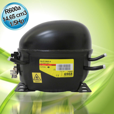 Verdichter für R600a LBP 1/5 PS 14,65 cm3 Secop NLE15KK.4