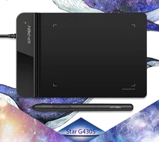G430S Graphic Drawing Tablet for Drawing with 8192 Levels of Tapping without Bat