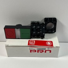 RS PRO 239-8203 Illuminated Push Button Complete Unit 22.5mm Cutout 1NO + 1NC