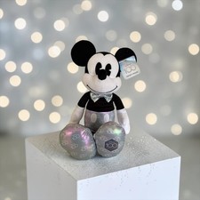 Disney 100 Years of Wonder Mickey Mouse Plush Kohls Cares Iridescent Silver 15"