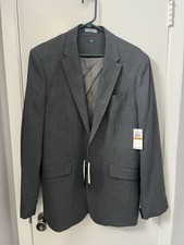Perry Ellis Men's Gray Blazer Size 44R