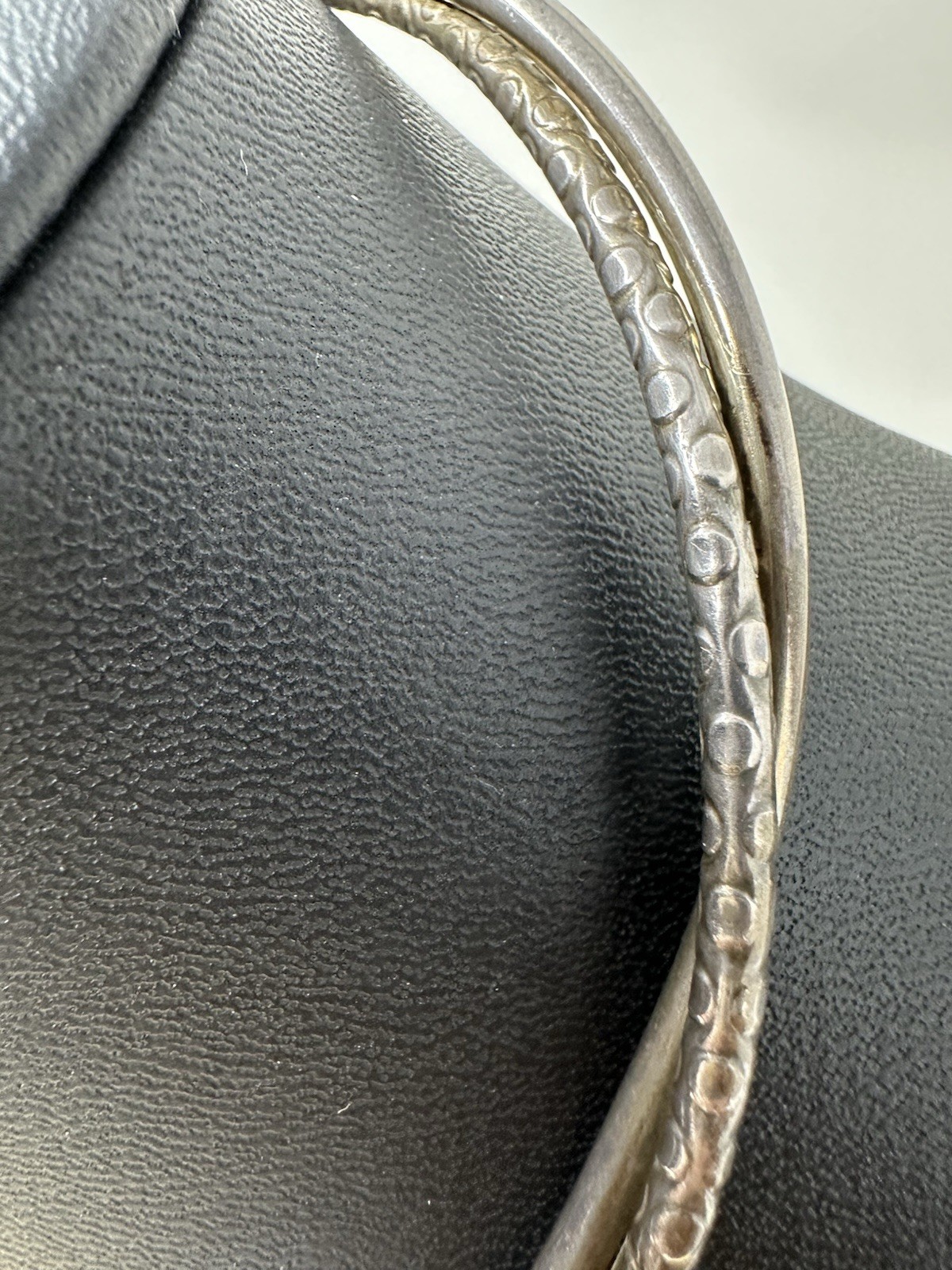 Sterling Silver Swirling Double Stranded Collar C… - image 8