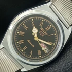 AUTOMATIC VINTAGE REFURBISHED SEIKO 5 JAPAN MENS ROMAN FIGURE WATCH a442667-1