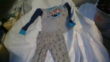 Monsters Pajama Unmatched Set: 3T Carter's Pant/4T Cat & Jack Shirt FLAWS