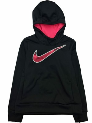 black and pink nike hoodie