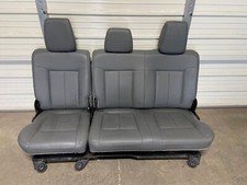 1999-2016 Ford F250 F350 F450 Super Duty Rear Seats Gray Vinyl