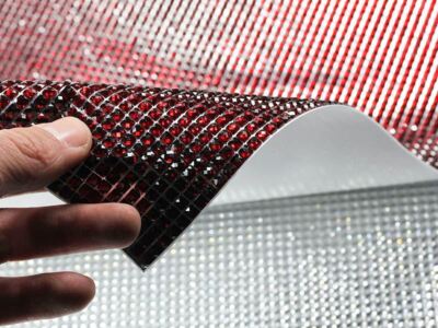 4mm Red XW02  Sheet of  Resin Stones For Use On Large Surfaces