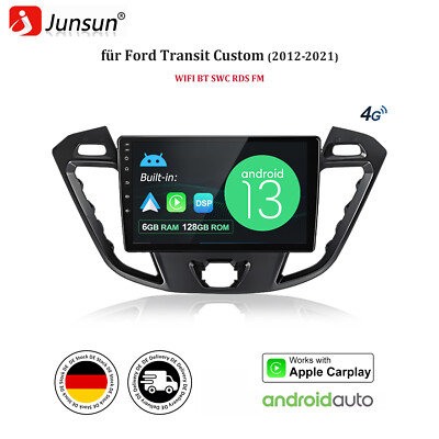 Für 2 Din Ford Transit Custom 2012-2021 Autoradio Navi Android 14 SWC Carplay BT