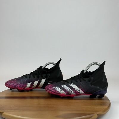 Big Kids Adidas Predator Freak.1 Low FG Demonskin Black Soccer