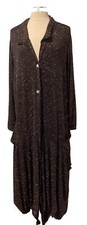 Sale!..art To Wear....the Exquisite Skullz London Black Multi Glitter Piper Coat