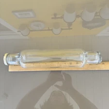 Vintage Roll-Rite Clear Glass Good Housekeeping 14" Rolling Pin