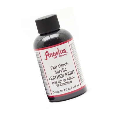angelus flat black leather paint
