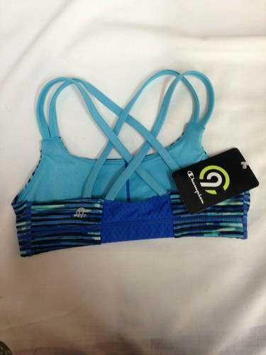 Girls' Crisscross Sports Bra - C9 Champion Blue Size S (6-6X) - Picture 2 of 2