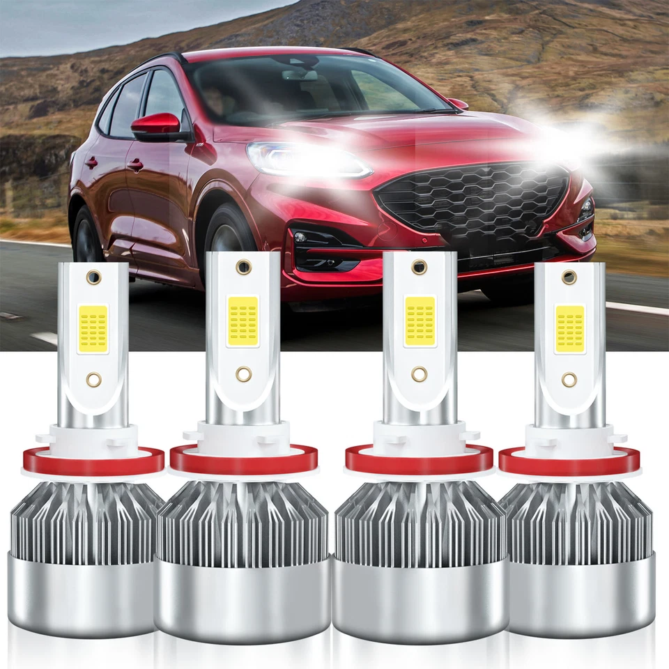 4x Bombillas LED altas bajas H11 H11 para Ford SSV híbrido enchufable 2019-2020 Foto 2 de 4