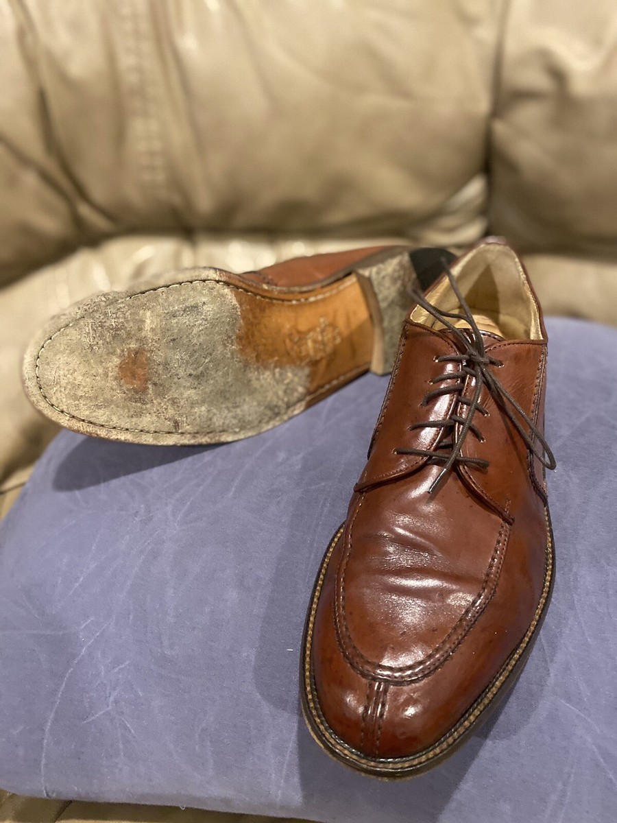 Vito Rufolo Mens Shoes Size 11 Made In Italy‎ Brown Leather Split Oxford Sharp Купить vito rufolo leather 10 m shoes black 4331 10 made in  main image 2