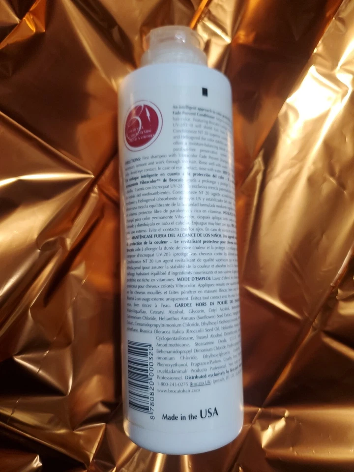 Acondicionador Brocato VibraColor Prevent Fade 8,5 fl oz... Etiqueta de daños Foto 2 de 2