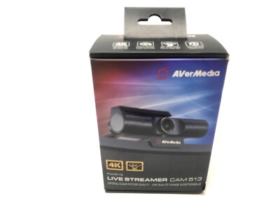 AVerMedia Live Streamer CAM 4K Ultra HD Webcam PW513 - Black