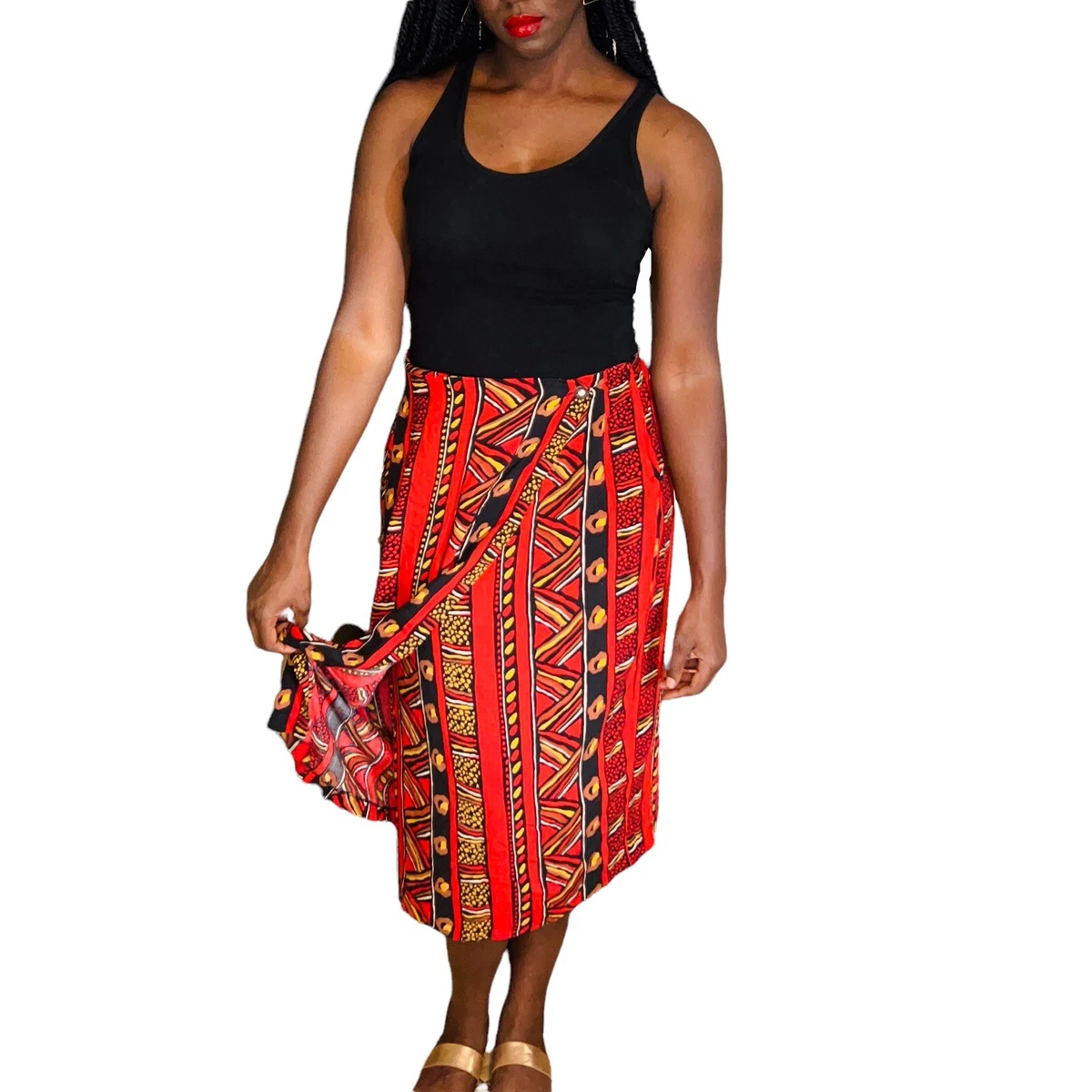 Wrapper skirt store and top