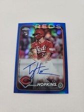 TJ HOPKINS RC AUTO BLUE /150 2024 Topps Chrome #RA-TH Reds ZC
