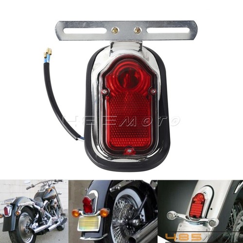 Bike Taillights Aluminum Tombstone Skull Tail Light For Harley
