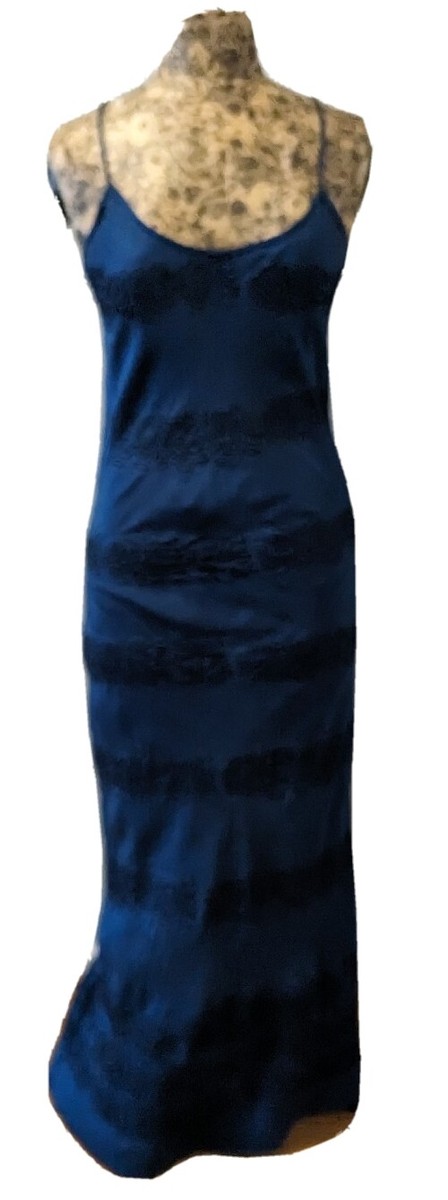 Chan Luu Blue Silk Sleeveless Maxi Dress, Small | eBay