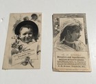 ANTIQUE TRADE CARDS E.H. EVANS & E.T. COOK PHOTOGRAPHER DRUGGIST FAIRFIELD ME — photo 1