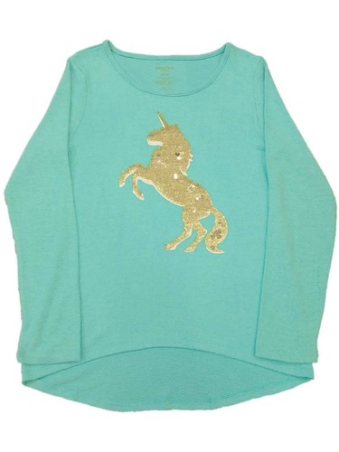 Gold Sequin Unicorn Sweater Top 