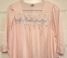 Vtg Pink Henson Kickernick Nightgown W/Blue  White Accent SZ S NWT Made In USA