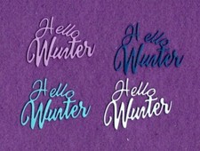 HELLO WINTER die cuts scrapbook cards
