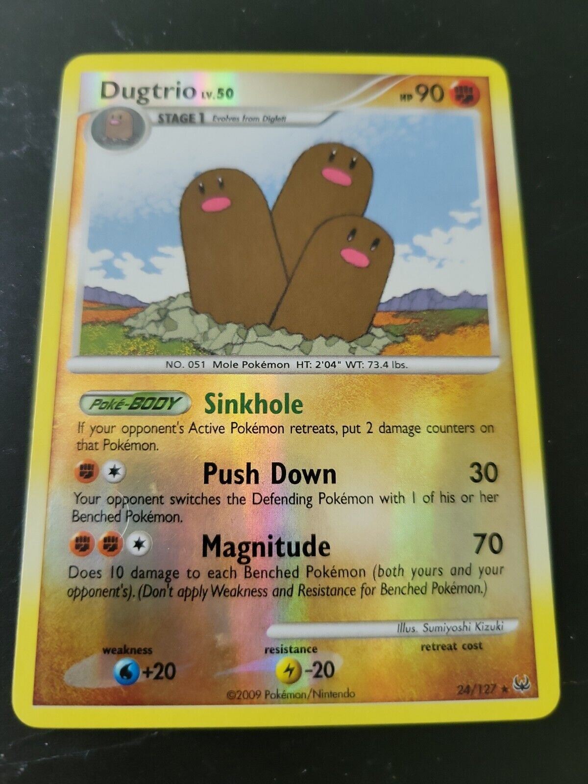 Pokemon Card 2009 Platinum - Dugtrio 24/100 Reverse Holo