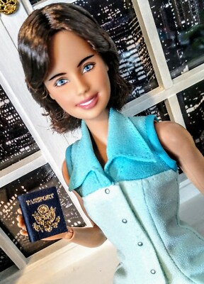 OOAK Barbie Doll size 1/6 scale,  extremely realistic passport ! LAST ONE !