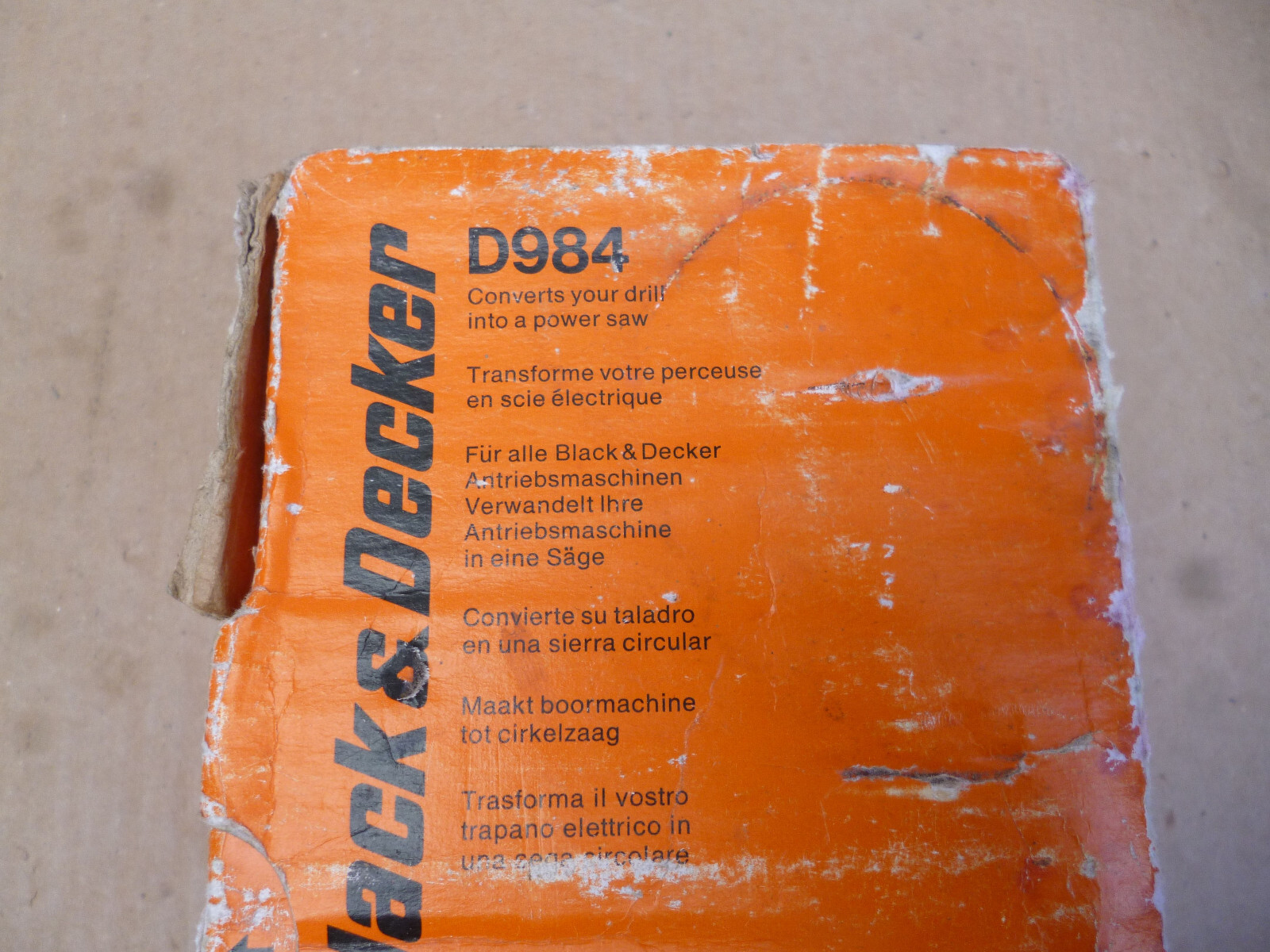 Black & Decker D984 Circular Saw Attachment Boxed with Instructions