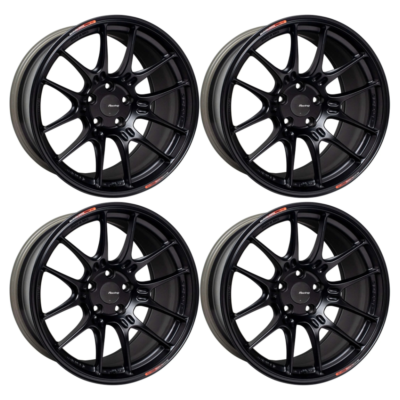 Enkei 534-895-1245BK Set of 4 18x9.5 5x120 45mm 72.5mm GTC02 Matte