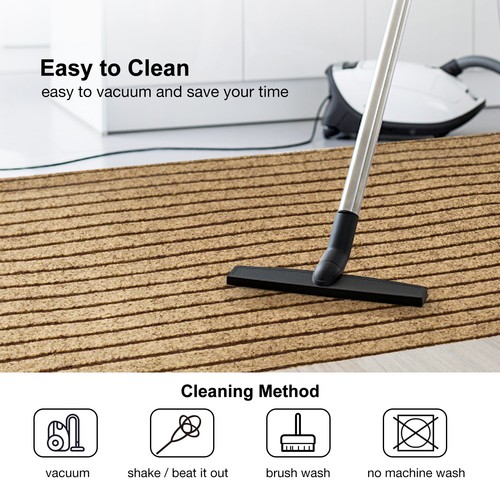 Runner Rug 2 x 8, 2 x 10 ft Hallway Non Slip Rubber Back Rugs for Kitchen Indoor - Picture 6 of 21